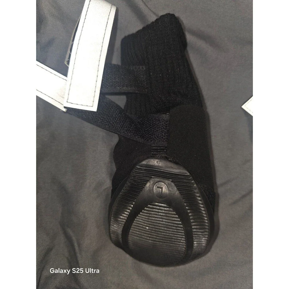 Water Resistant Large All Weather Dog Boots w/ Reflective Strap & Rubber Sole!
